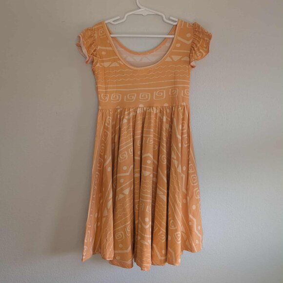 *3/$25* NWT! Girl's DotDotSmile Yellow/Orange Aztec Empire Dress - Size 5/6 - Picture 2 of 5